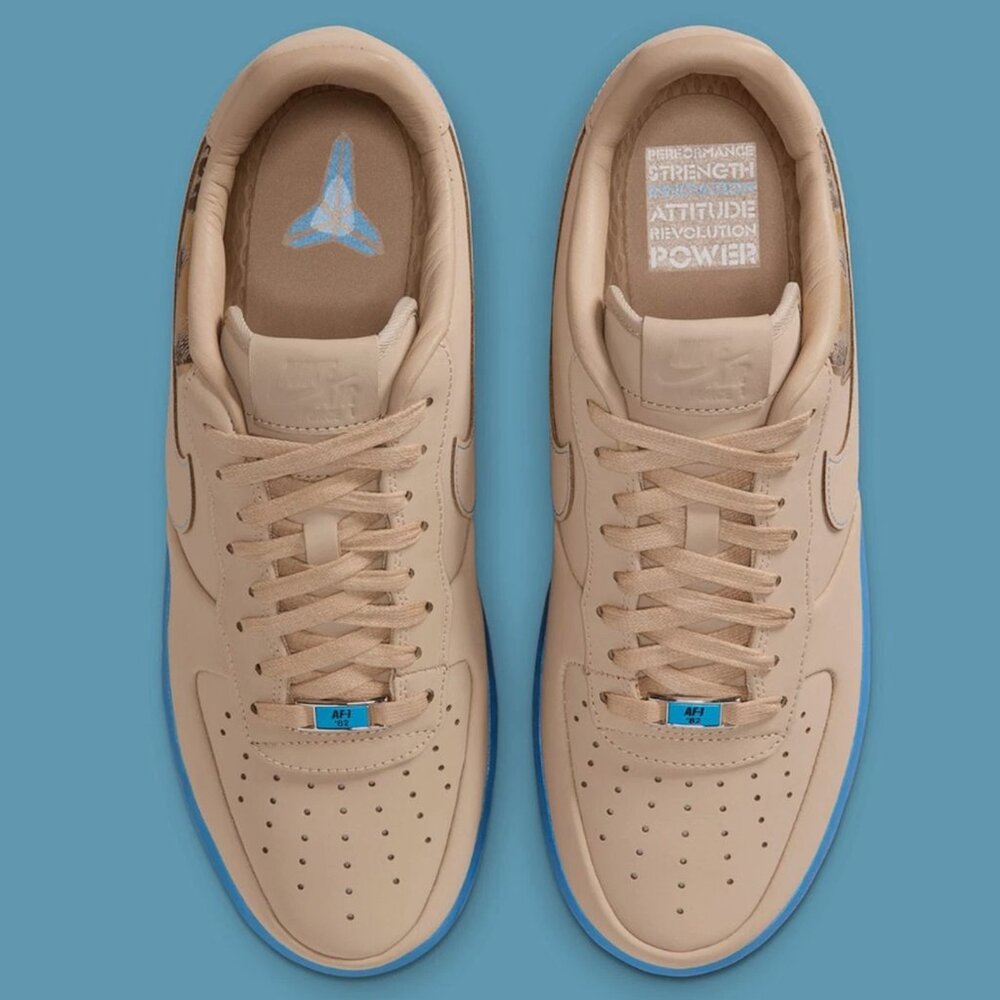 Nike Air Force 1 Low Protro Kobe Bryant Linen IH1018-200 Linen/University Blue - Picture 5 of 9